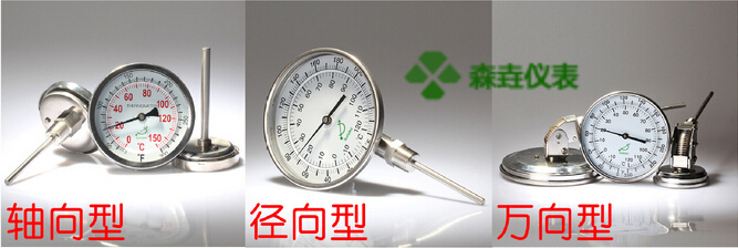 雙金屬溫度計除了軸向、徑向、萬向型，還有哪些安裝方式？